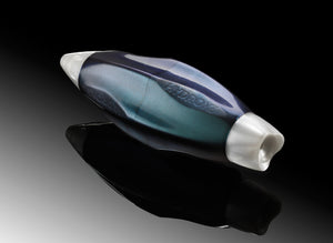 HydroX3 is a blue hard plastic fishing float in bullet shape